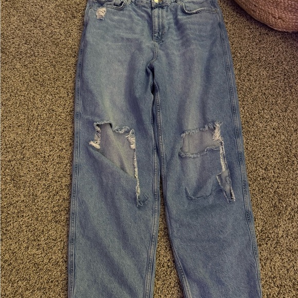 MNG Mango Ripped jeans size 14 excellent distressed condition - Picture 2 of 4